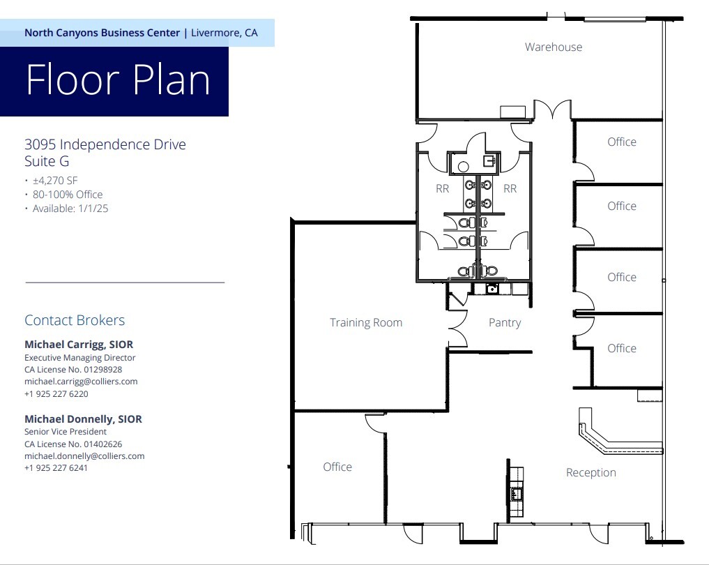 3095 Independence Dr, Livermore, CA for lease Floor Plan- Image 1 of 1