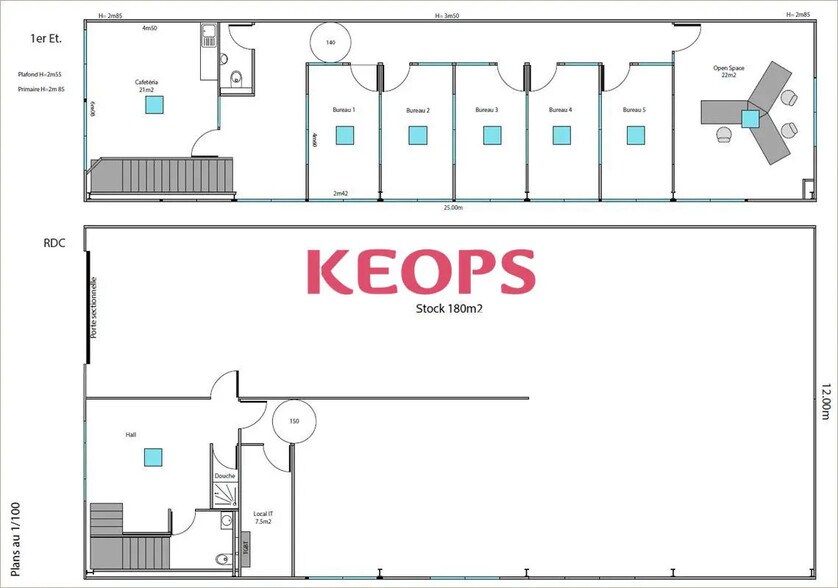 Flex in Toulouse for lease - Floor Plan - Image 3 of 7