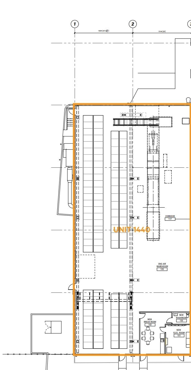 1440-1448 Hastings Cres SE, Calgary, AB for lease Floor Plan- Image 1 of 1