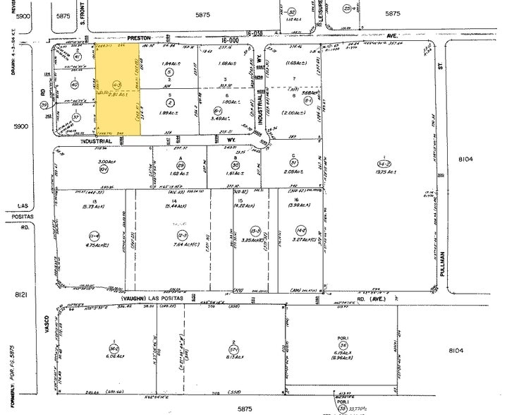 6052 Industrial Way, Livermore, CA for lease - Plat Map - Image 2 of 4