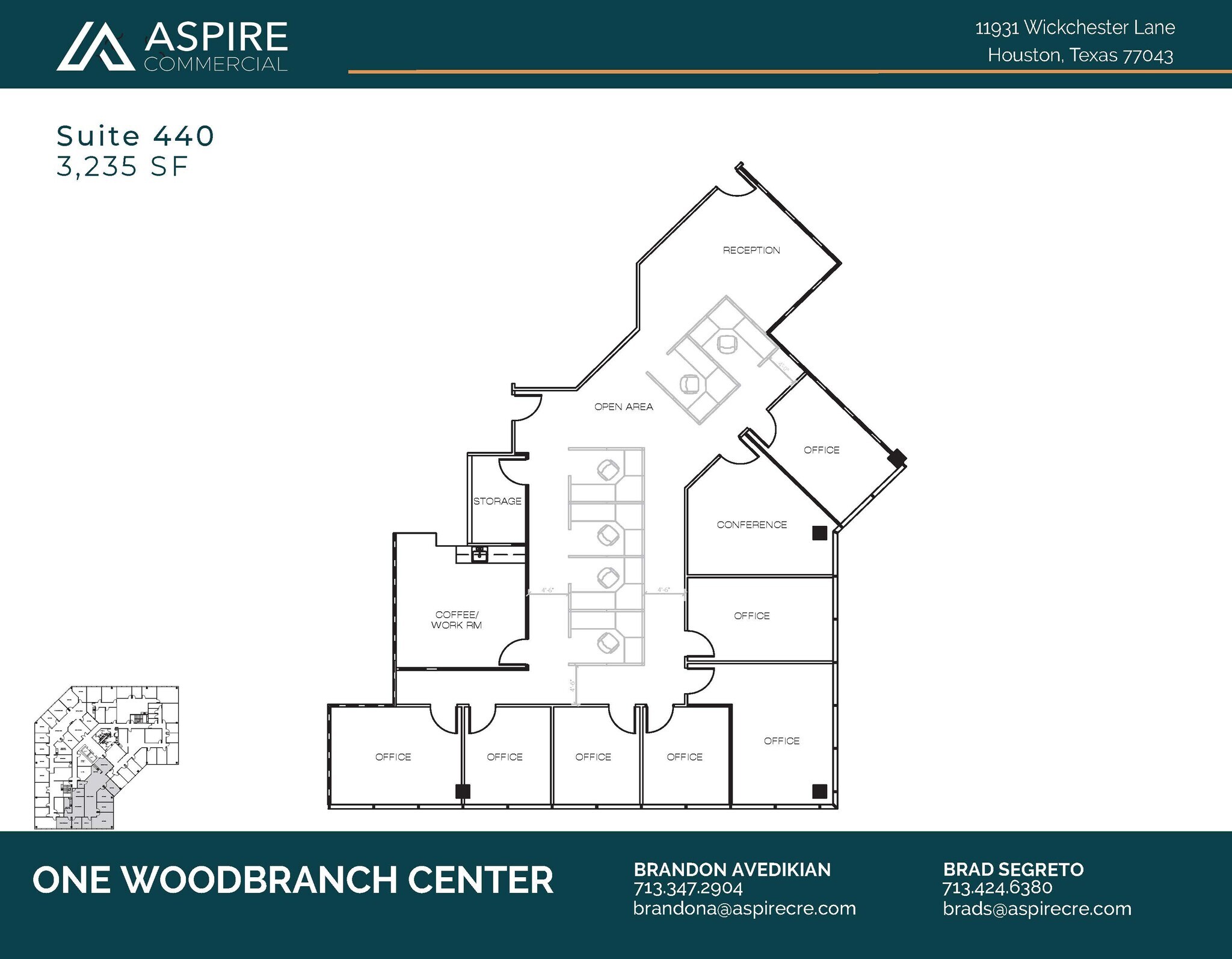 11931 Wickchester Ln, Houston, TX for lease Floor Plan- Image 1 of 1