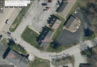 2008 Vandalia St, Collinsville, IL - aerial  map view