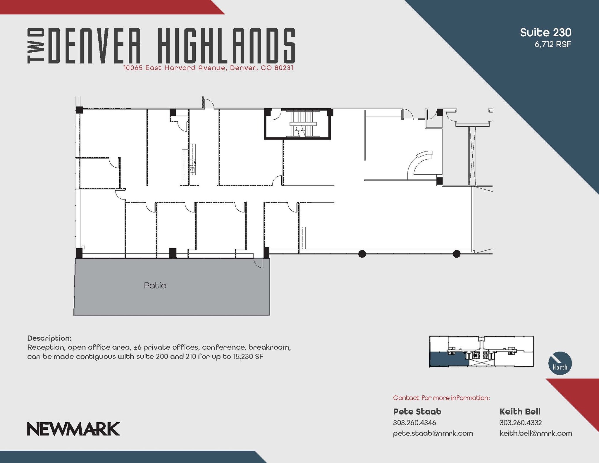 10375 E Harvard Ave, Denver, CO for lease Floor Plan- Image 1 of 1