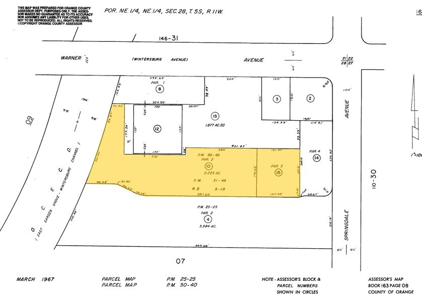 5902-5960 Warner Ave, Huntington Beach, CA for lease - Plat Map - Image 3 of 6