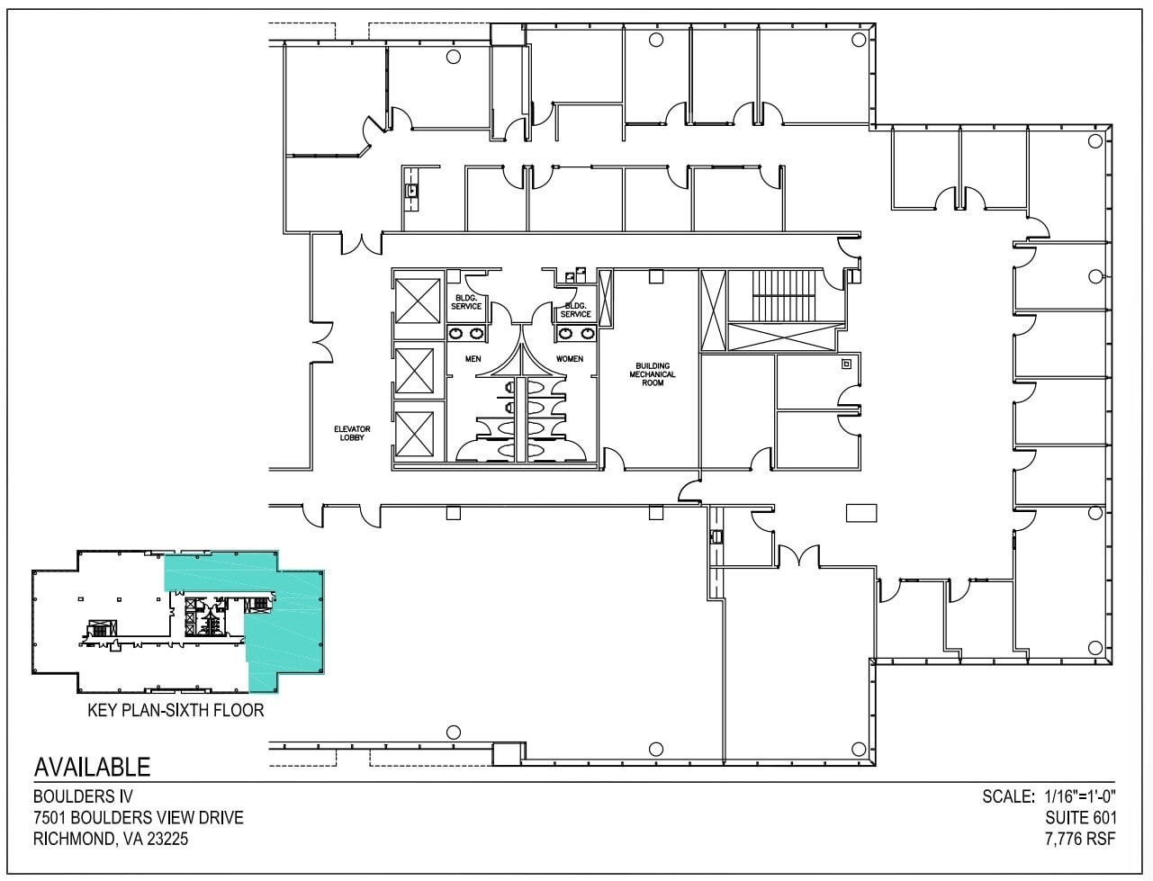 7501 Boulder View Dr, North Chesterfield, VA for lease Floor Plan- Image 1 of 1