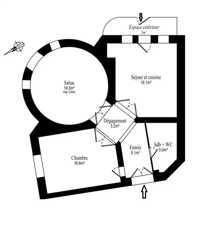 Paris, PAR 75016 -  -  - Floor Plan - Image 1 of 1