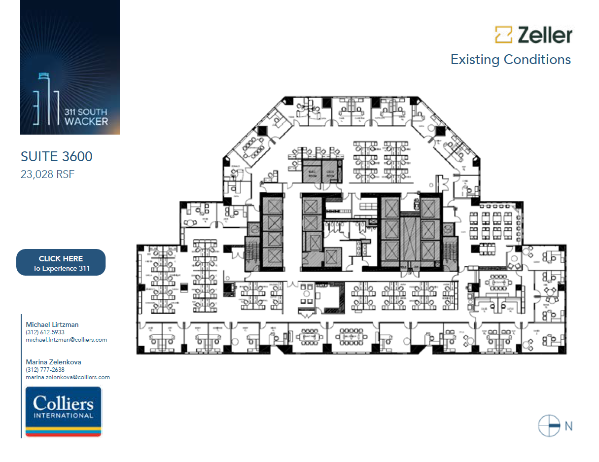 311 S Wacker Dr, Chicago, IL for lease Floor Plan- Image 1 of 3