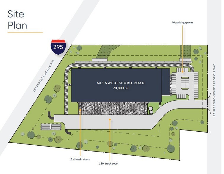 635 Swedesboro Rd, Gibbstown, NJ for lease - Building Photo - Image 2 of 2