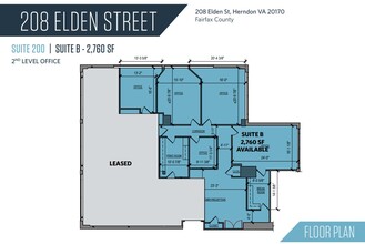 208 Elden St, Herndon, VA for lease Floor Plan- Image 1 of 1