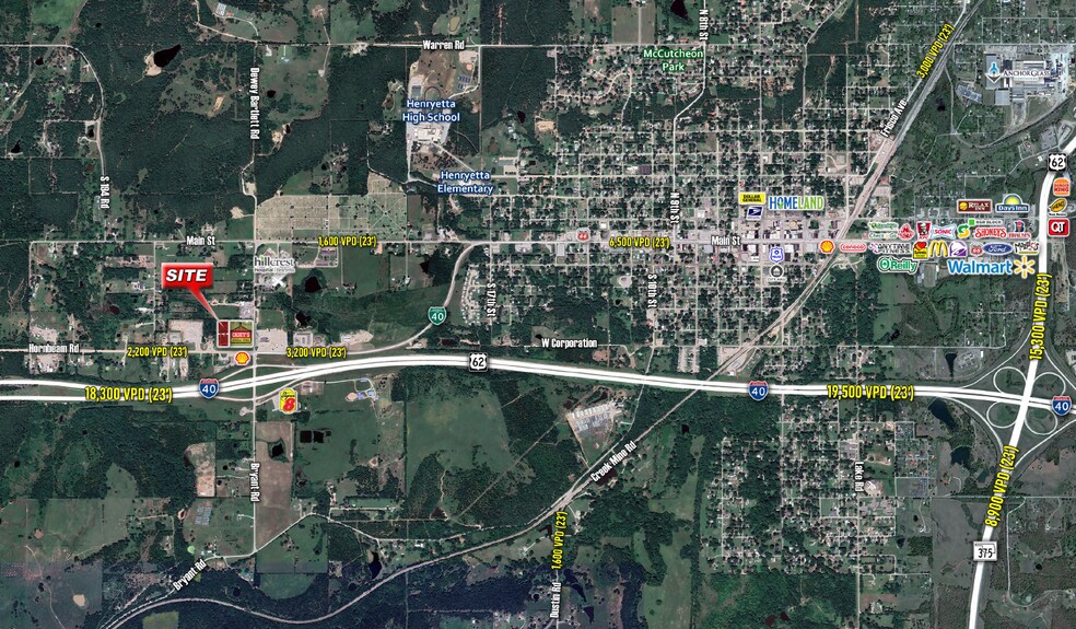 9935 Hornbeam Rd, Henryetta, OK for sale - Aerial - Image 2 of 2