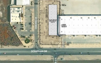4500 Doniphan Dr, El Paso, TX - AERIAL map view