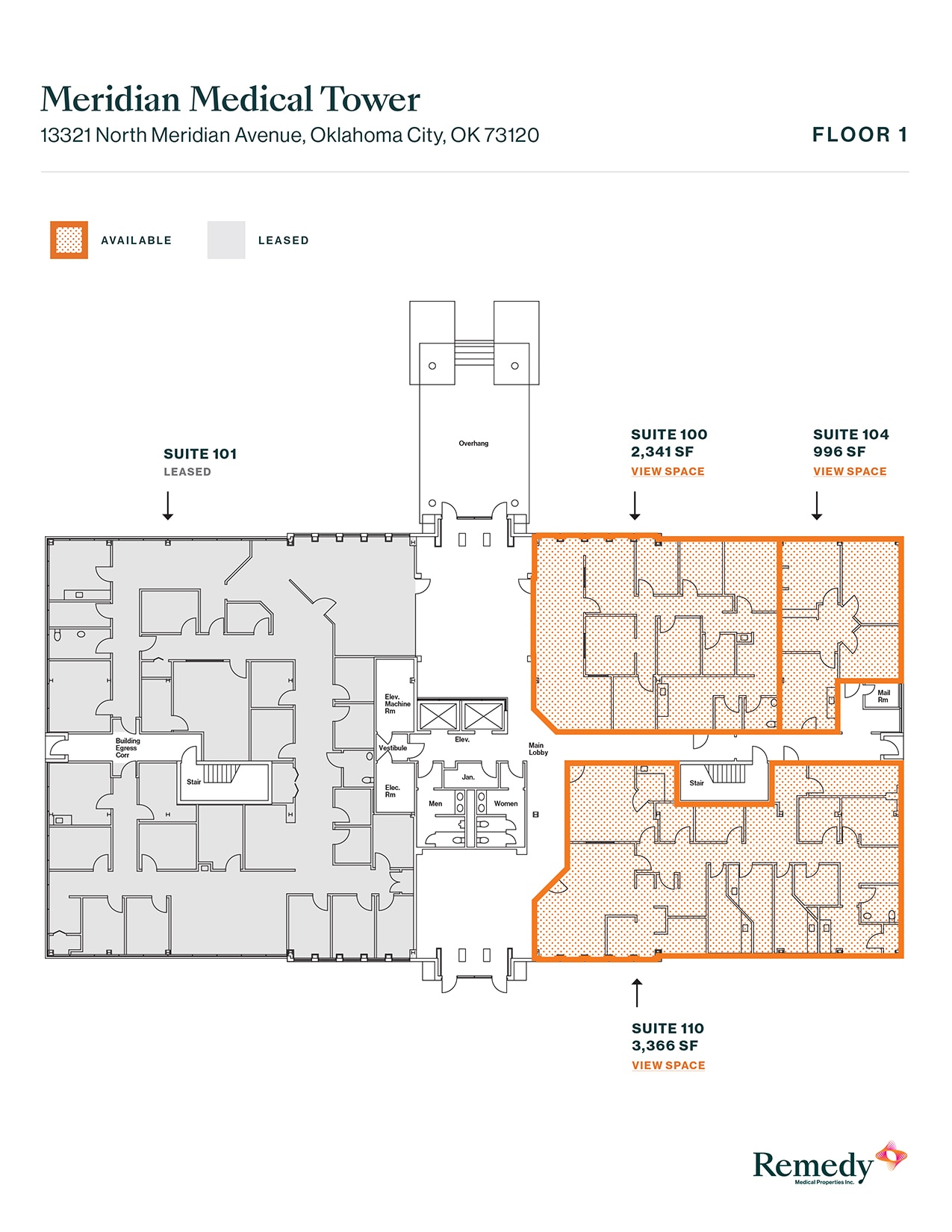 13321 N Meridian Ave, Oklahoma City, OK for lease Floor Plan- Image 1 of 1