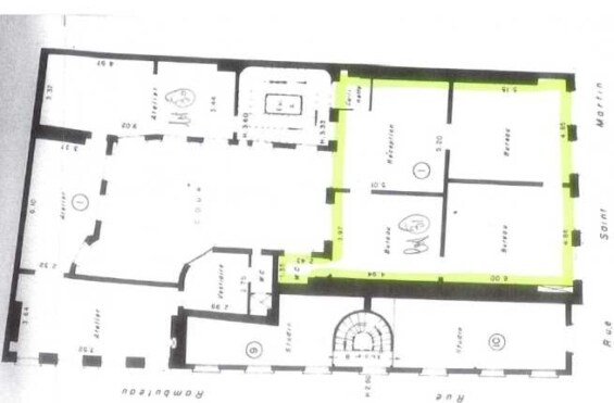 147 Rue Saint-Martin, Paris for lease Floor Plan- Image 1 of 8