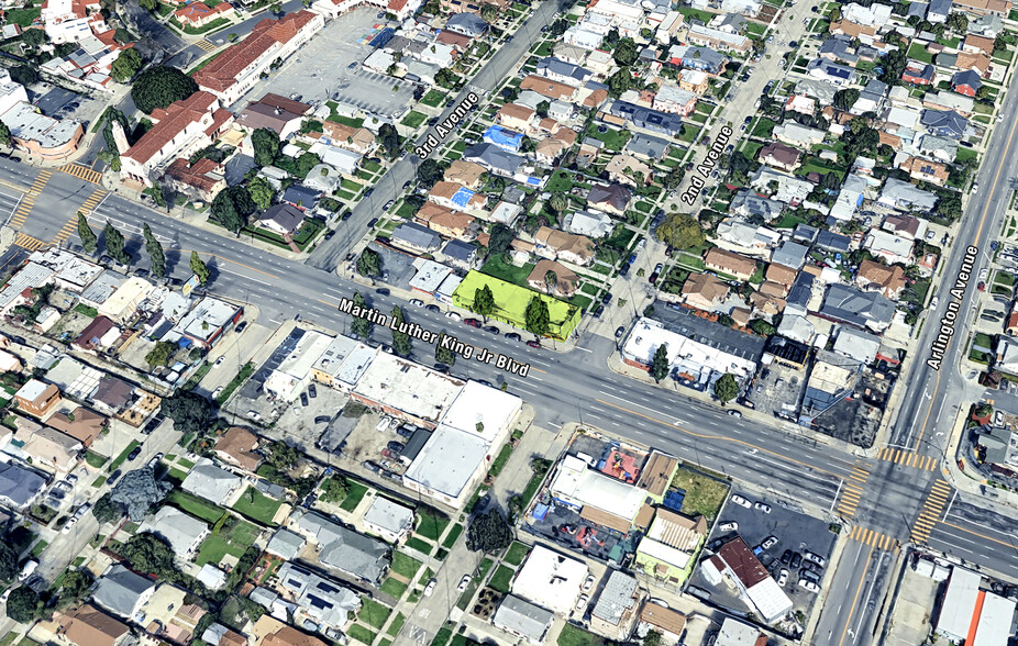 2401-2413 W Martin Luther King Jr Blvd, Los Angeles, CA for sale - Aerial - Image 3 of 4