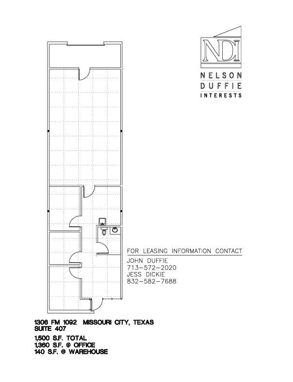 1306 Fm-1092, Missouri City, TX for lease Floor Plan- Image 1 of 1