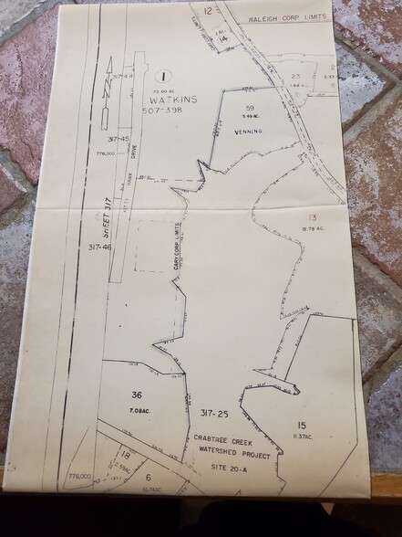 Globe Rd, Morrisville, NC for sale - Plat Map - Image 2 of 5