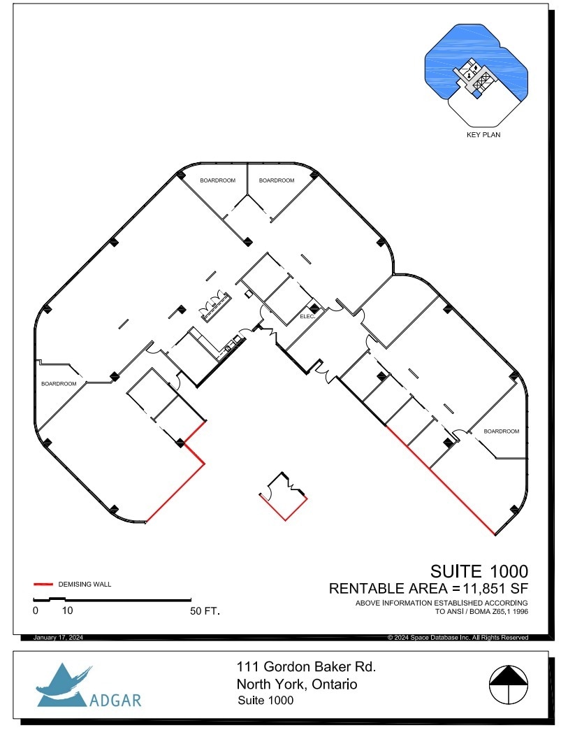 111 Gordon Baker Rd, Toronto, ON for lease Floor Plan- Image 1 of 1