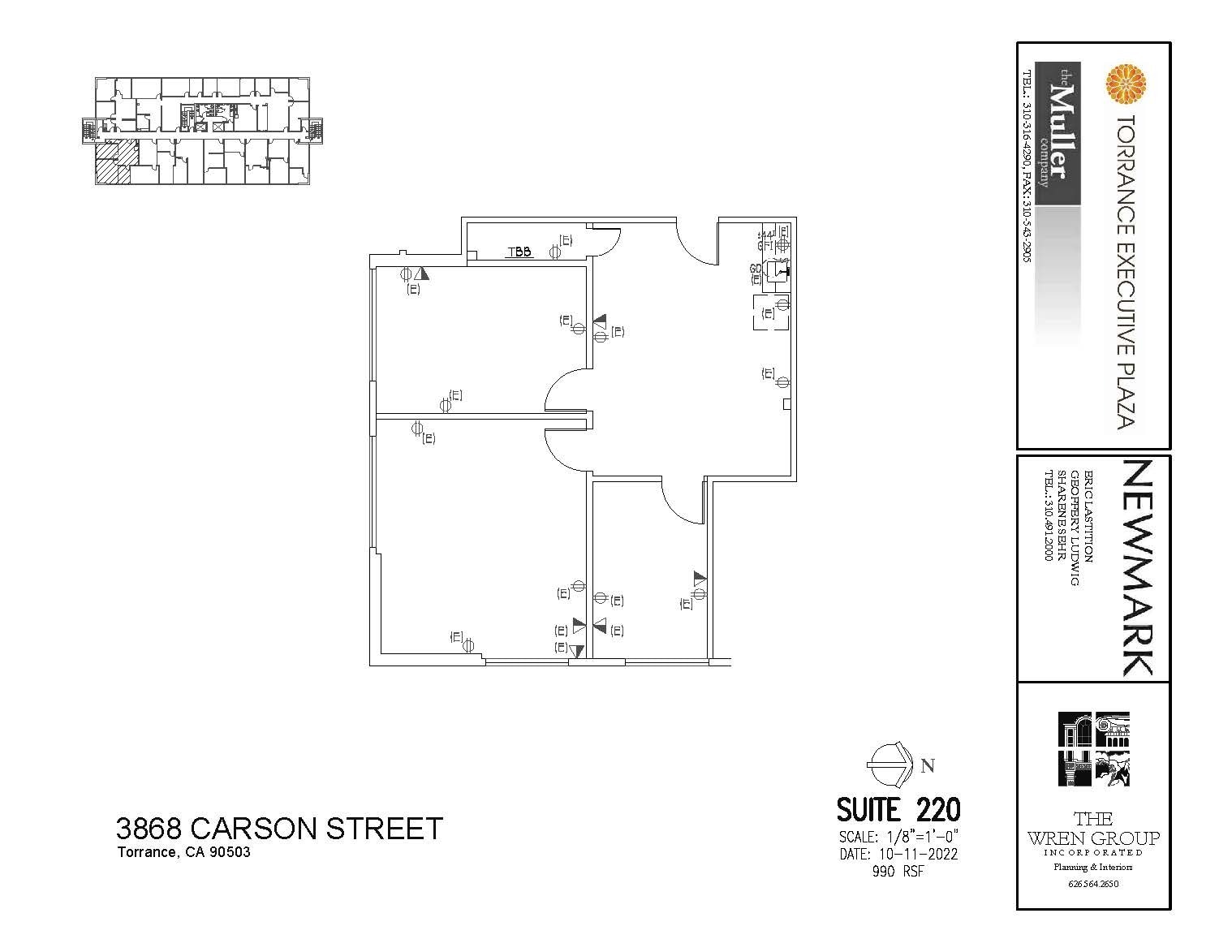 3848 W Carson St, Torrance, CA for lease Floor Plan- Image 1 of 1