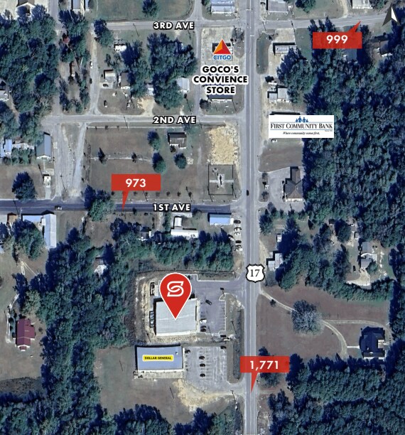 30065 Highway 17, Millry, AL for lease Aerial- Image 1 of 1