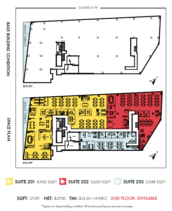 5425 Dundas St W, Toronto, ON for lease Floor Plan- Image 1 of 1