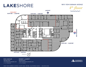 18101 Von Karman Ave, Irvine, CA for lease Floor Plan- Image 1 of 3