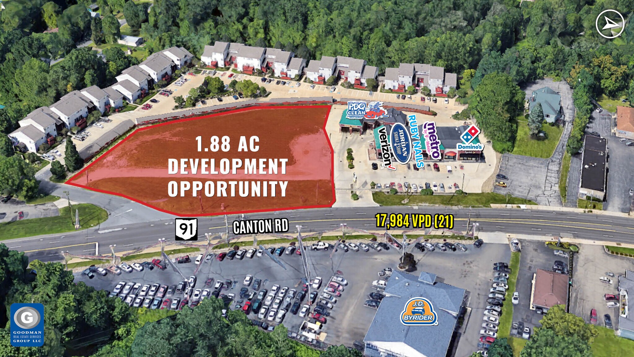 S Canton & Shadybrook Rd, Akron, OH for sale Aerial- Image 1 of 1