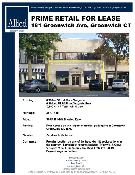 181 Greenwich Ave, Greenwich, CT for lease - Building Photo - Image 1 of 10
