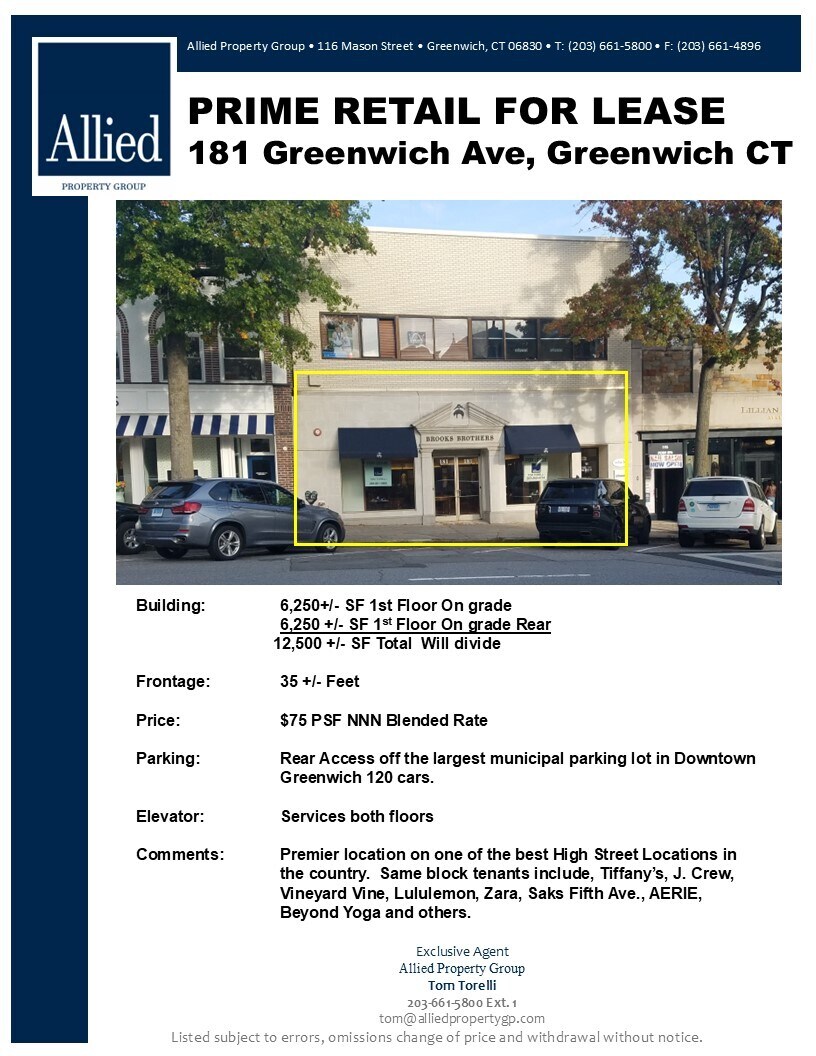 181 Greenwich Ave, Greenwich, CT for lease Building Photo- Image 1 of 11