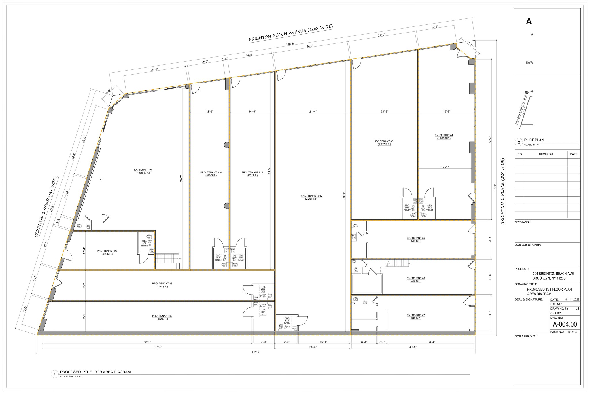 224-238 Brighton Beach Ave, Brooklyn, NY for lease Site Plan- Image 1 of 1