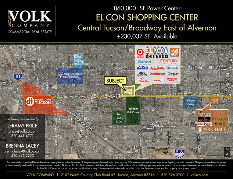 3413-3761 E Broadway Blvd, Tucson, AZ for lease - Aerial - Image 1 of 31