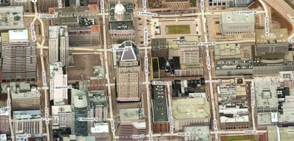 400 E Baltimore St, Baltimore, MD - AERIAL  map view
