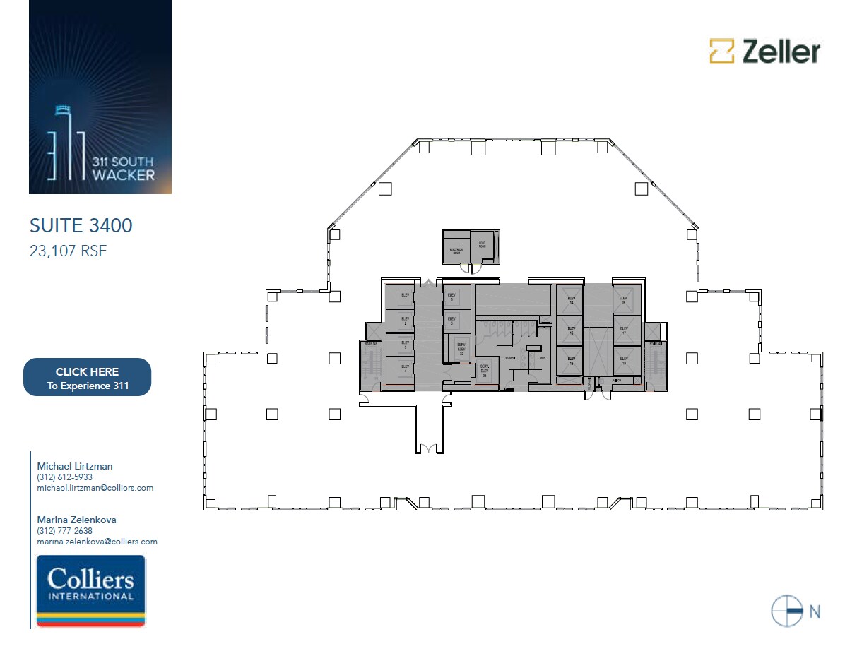 311 S Wacker Dr, Chicago, IL for lease Floor Plan- Image 1 of 3