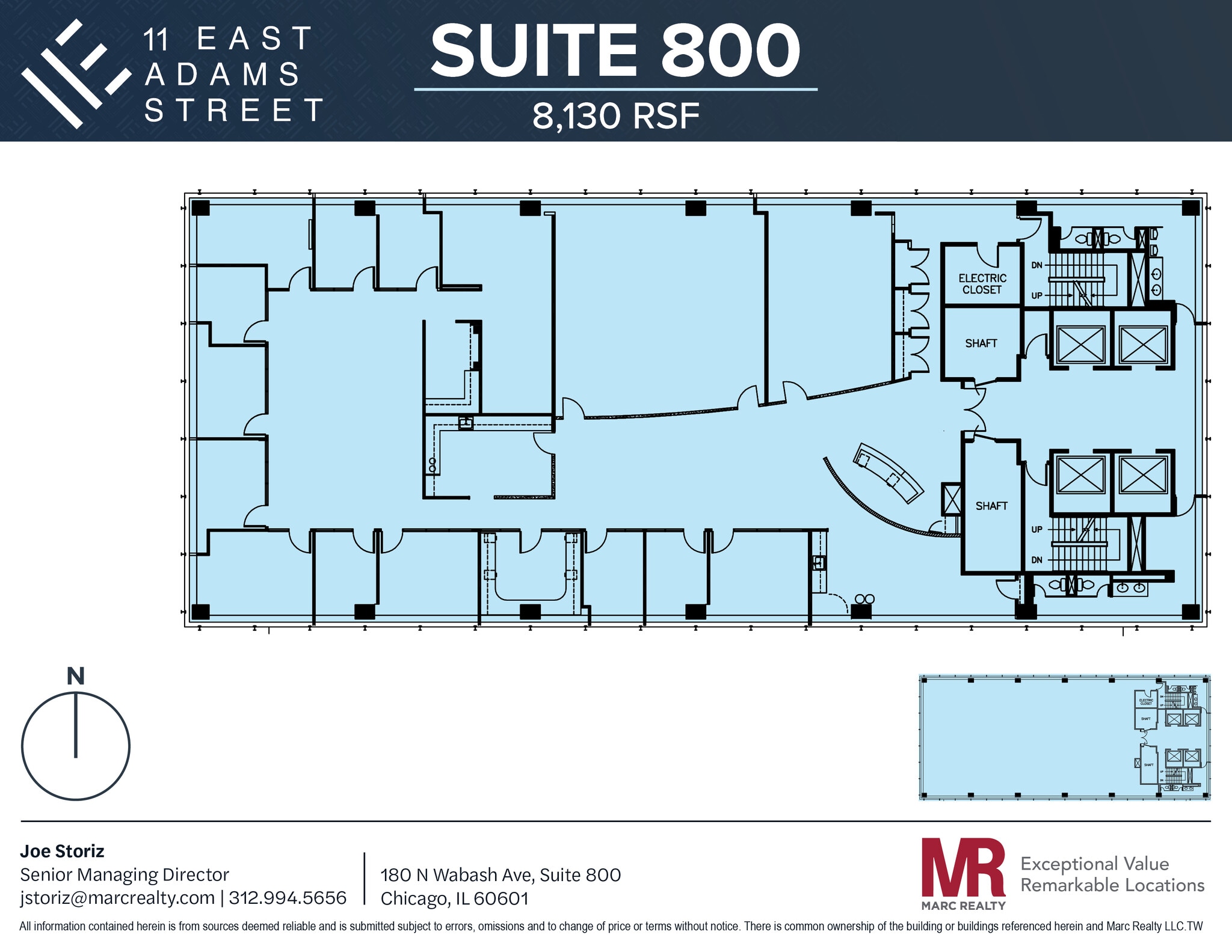 11 E Adams St, Chicago, IL for lease Floor Plan- Image 1 of 8
