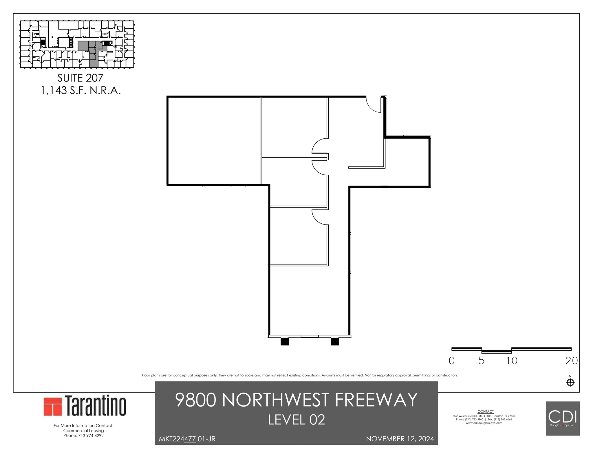 9800 Northwest Fwy, Houston, TX for lease Site Plan- Image 1 of 1