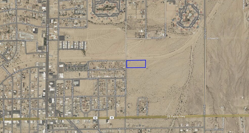 6211 Desert Knoll, Twentynine Palms, CA 92277 3.65 Acres Vacant Land