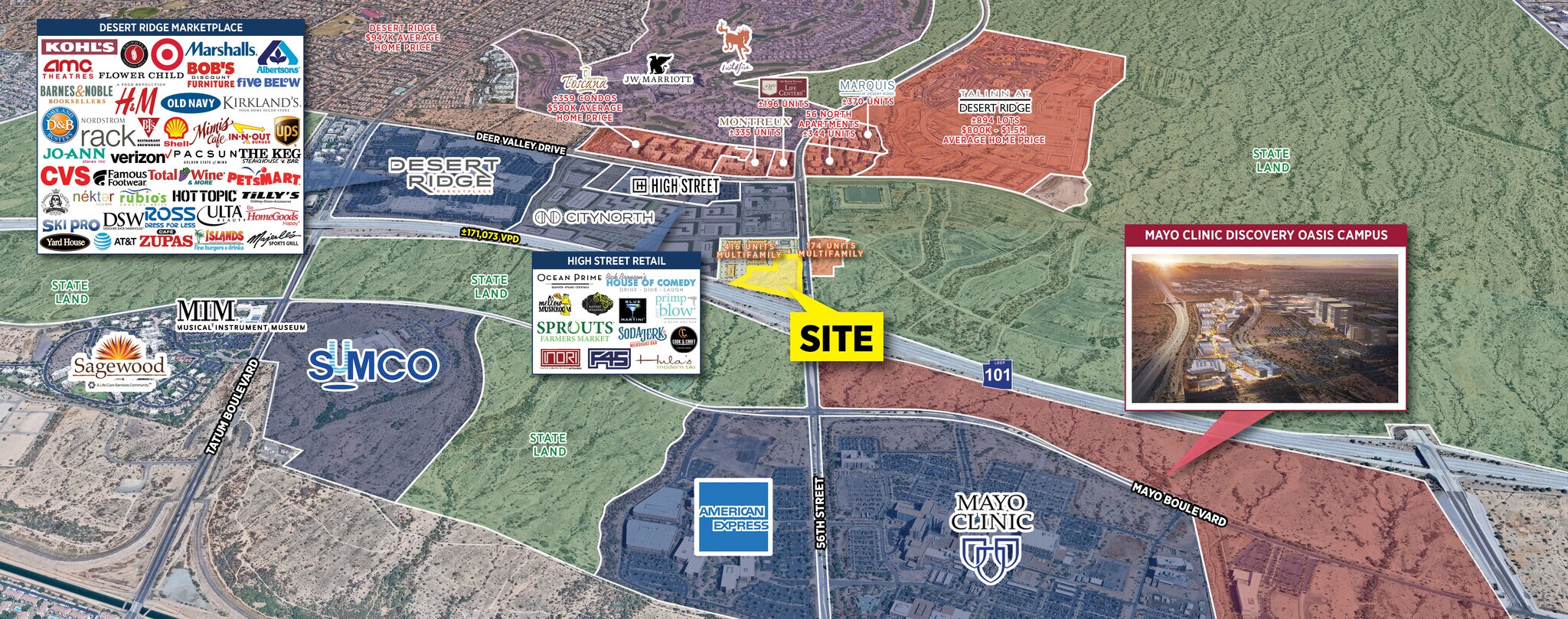 Nwc 56th St & Loop 101 Freeway, Phoenix, AZ for sale Aerial- Image 1 of 1