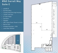 8963 Carroll Way, San Diego, CA for lease Floor Plan- Image 2 of 2