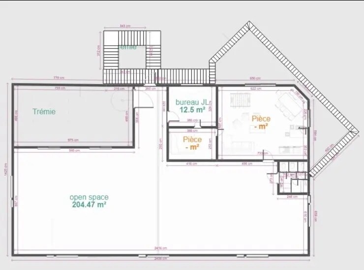 Flex in Vendargues for lease - Floor Plan - Image 2 of 3