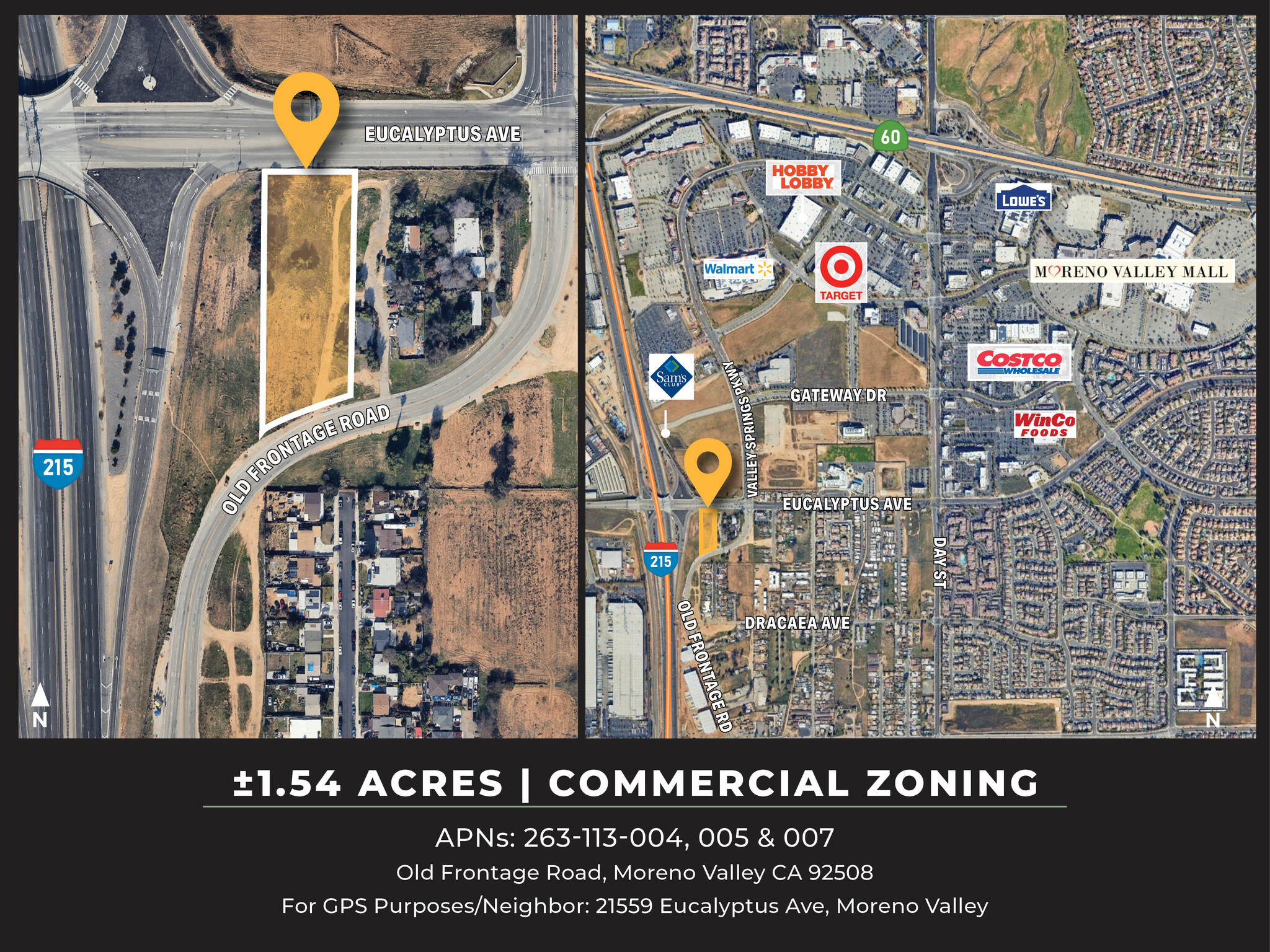 Old Frontage Rd, Moreno Valley, CA for sale Aerial- Image 1 of 7