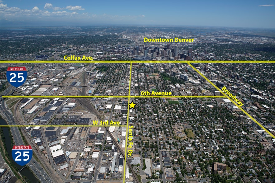 466 Santa Fe Dr, Denver, CO for sale - Aerial - Image 3 of 19