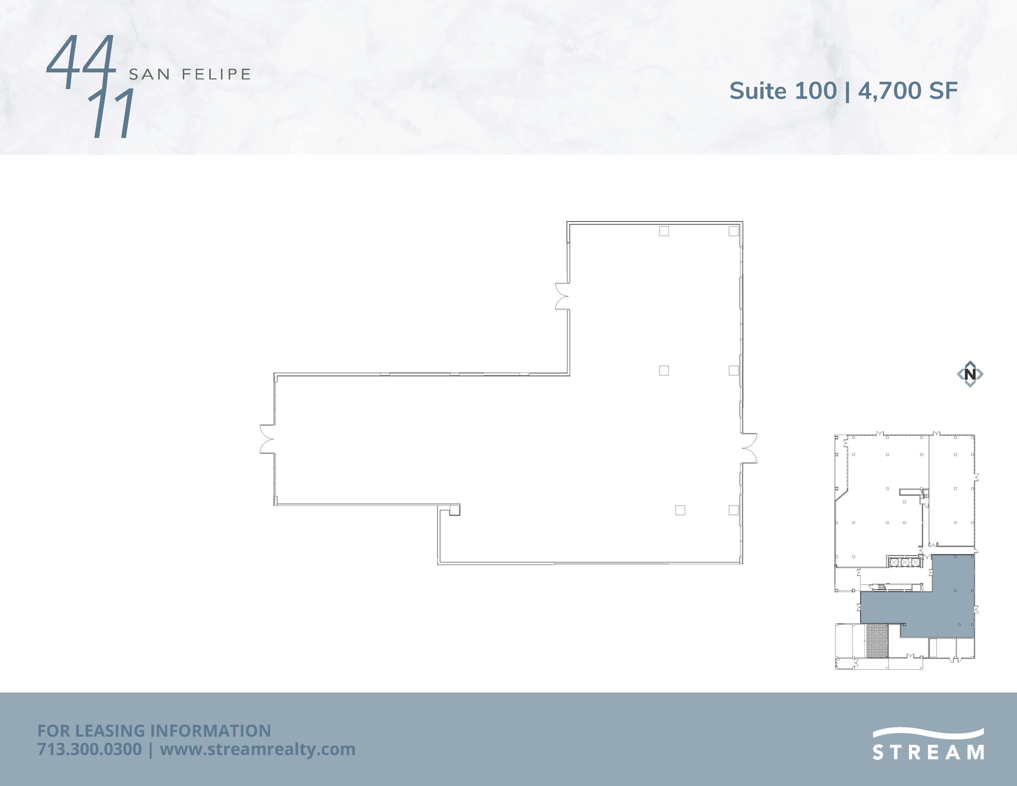 4411 San Felipe St, Houston, TX for lease Floor Plan- Image 1 of 1