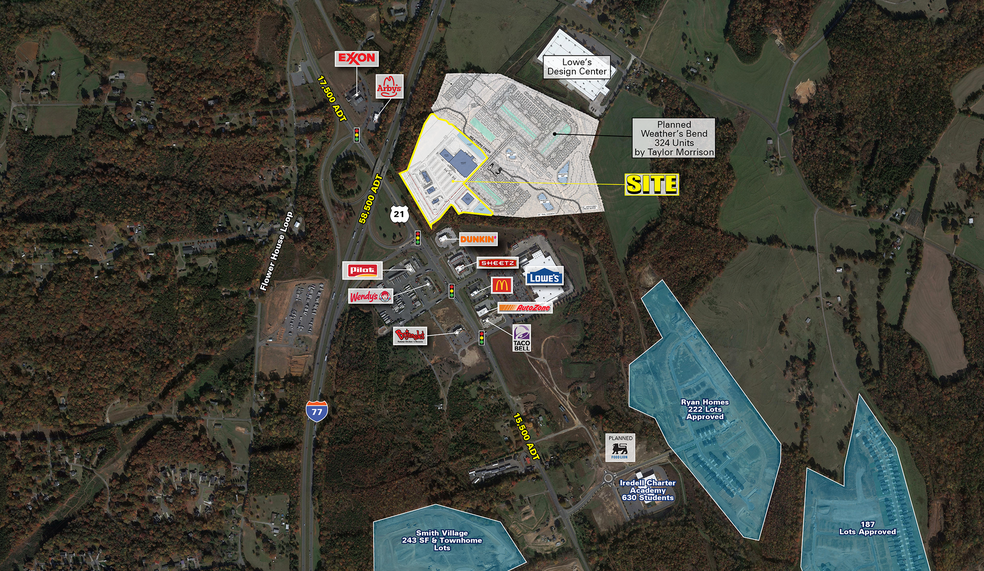 I-77 & Charlotte Hwy, Troutman, NC for sale - Aerial - Image 1 of 1