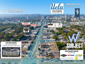 2154 Westwood Blvd, Los Angeles, CA - aerial  map view - Image1