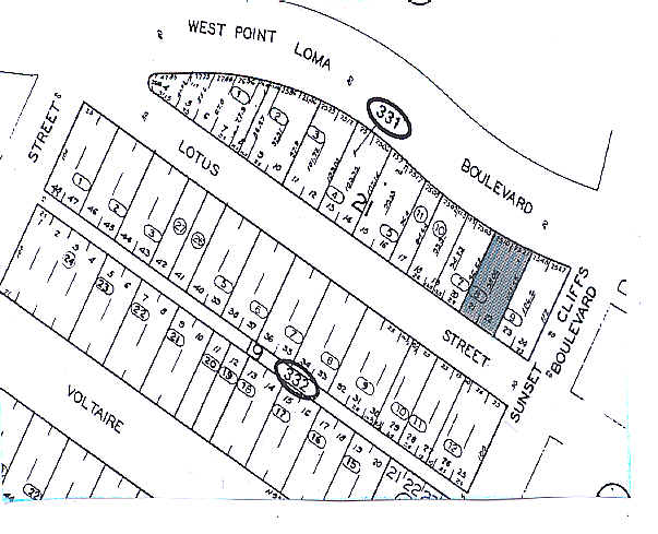 4811 W Point Loma Blvd, San Diego, CA for sale - Plat Map - Image 3 of 3