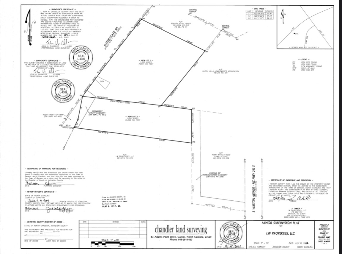 406 Walton Dr, Benson, NC 27504 I95 Prime Commercial Land