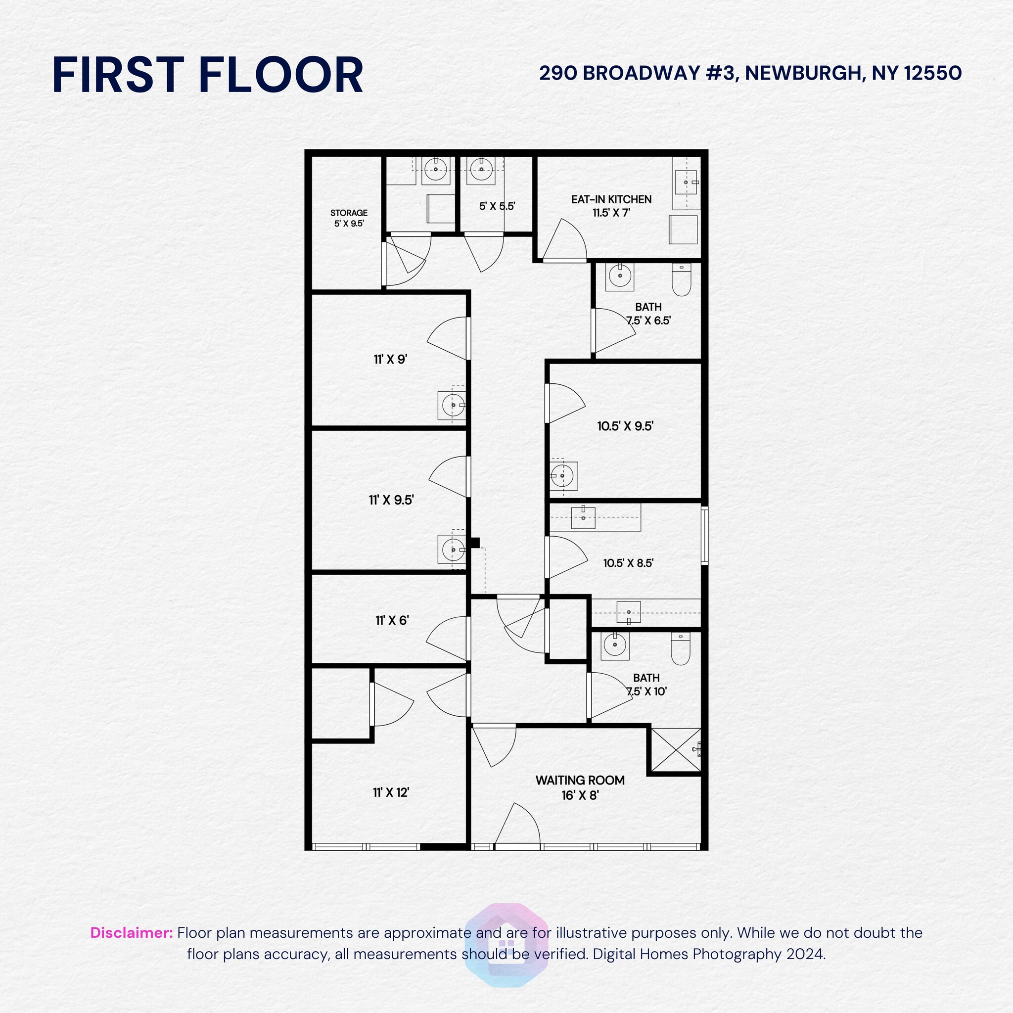 280-290 Broadway, Newburgh, NY for lease Floor Plan- Image 1 of 38