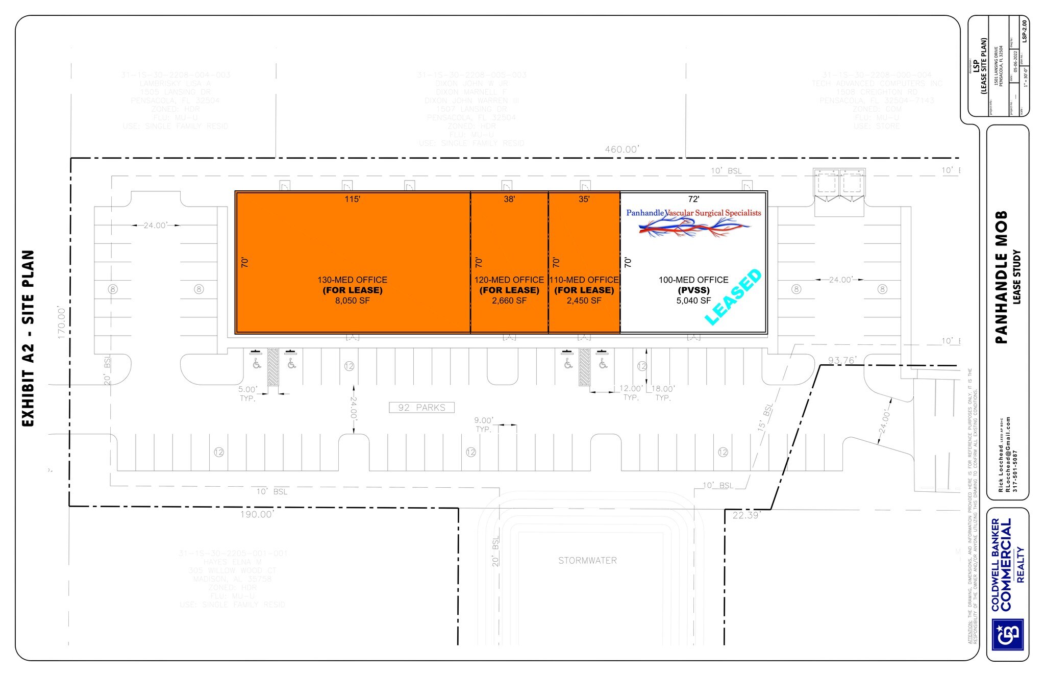 1501 Lansing Dr, Pensacola, FL for lease Site Plan- Image 1 of 1