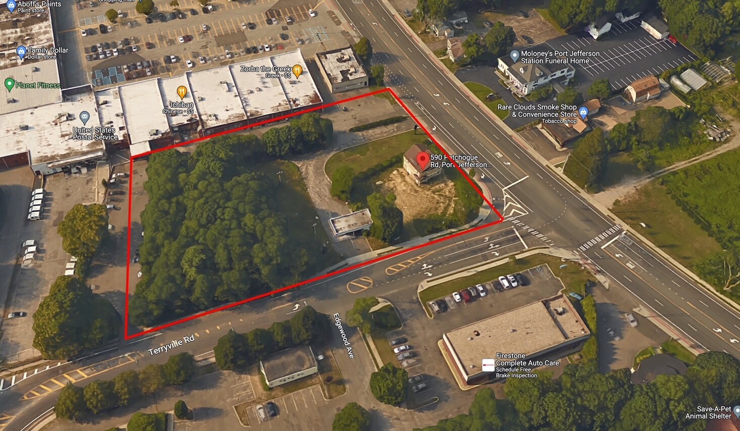 590 Patchogue Rd, Port Jefferson Station, NY for sale Aerial- Image 1 of 1