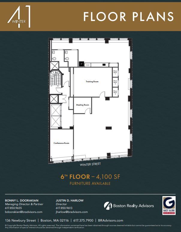 41 Winter St, Boston, MA for lease Floor Plan- Image 1 of 12