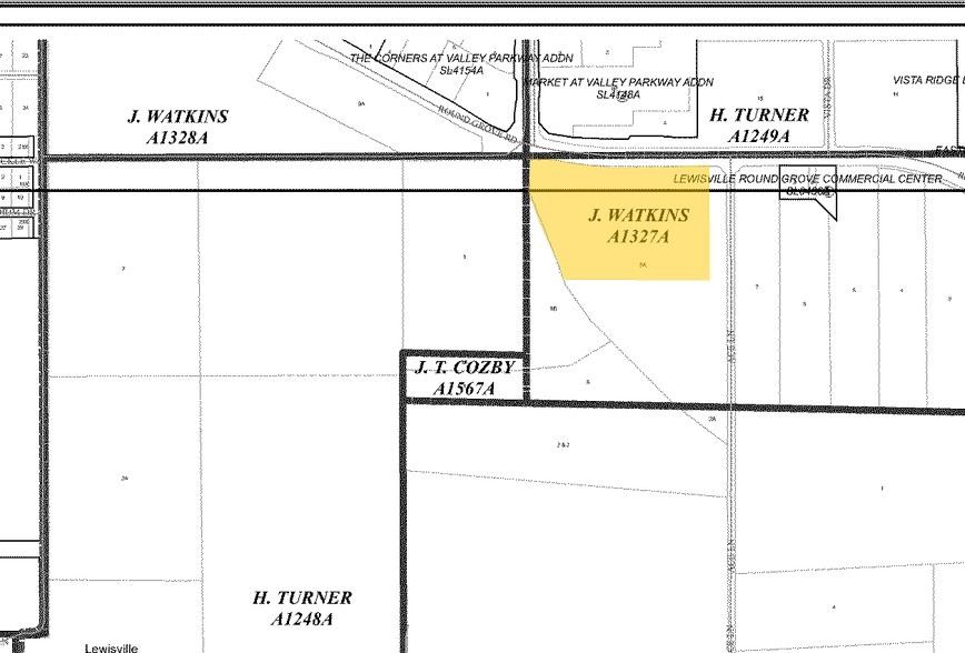 W Round Grove Rd, Lewisville, TX for sale - Plat Map - Image 1 of 1